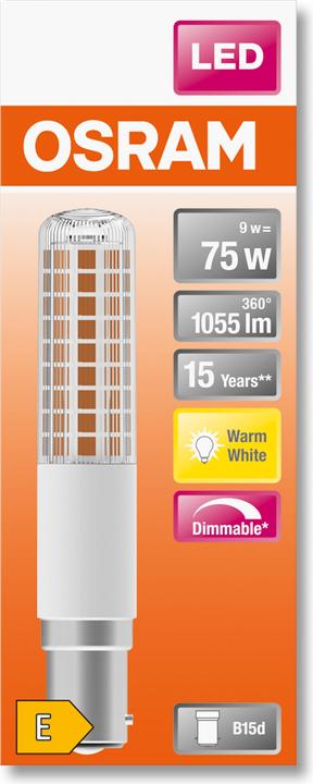 Actual product image Osram Led Special T Slim (B15d, 9 W, 1055 lm, 1 x, E)