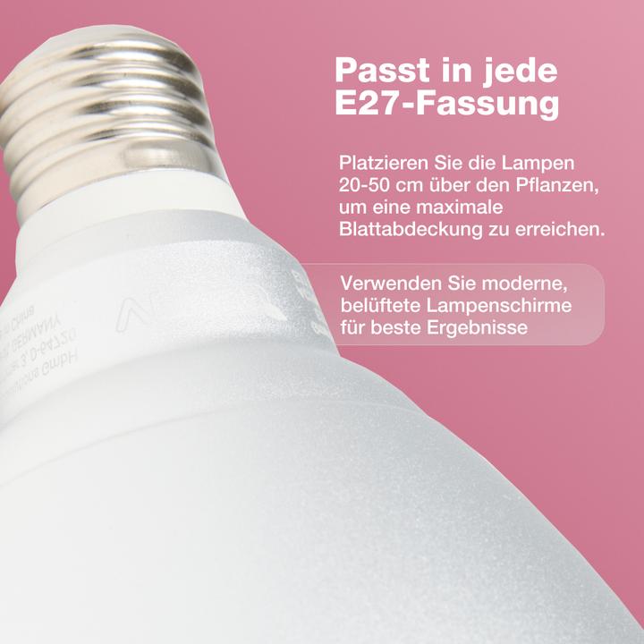 Produktbild Venso E27 Pflanzenlampe "Cultura" 15W 60° (LED)