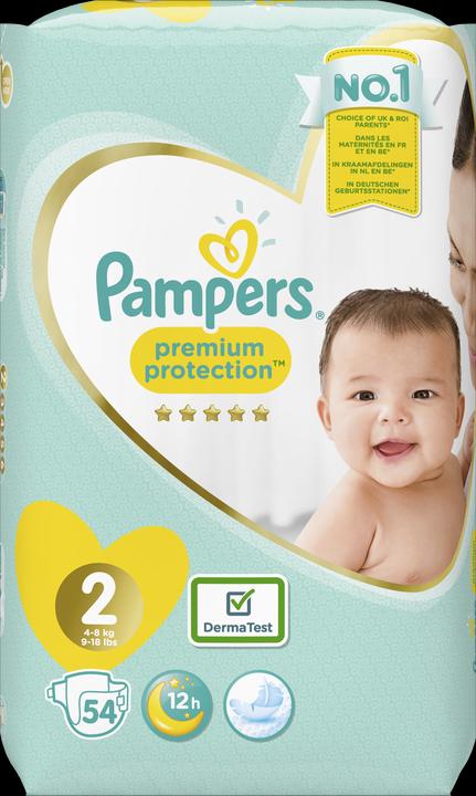 Image du produit Pampers Premium Protection (Taille 2, Pack, 54 pièce(s))