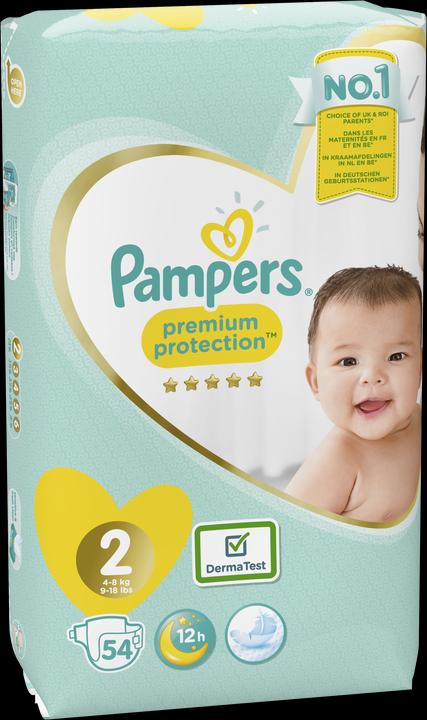 Image du produit Pampers Premium Protection (Taille 2, Pack, 54 pièce(s))