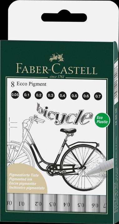 Produktbild Faber-Castell Tintenschreiber (Schwarz, 8 x)