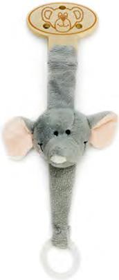 Teddykompaniet Diinglisar Wild, Soother holder, Elephant