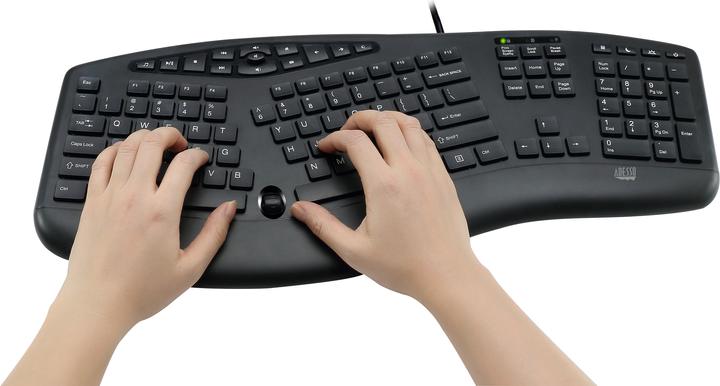 Actual product image Adesso Ergonomic Desktop (Eng. Int., Cable)