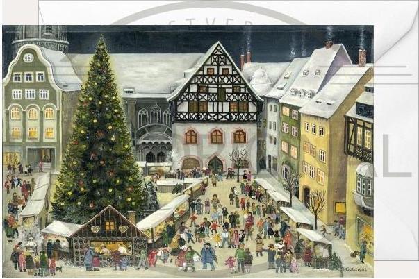 Image du produit Olewinski & Tochter 2937 - Carte à volet de Noël - Jena Weihnachtsmarkt (1 pcs)