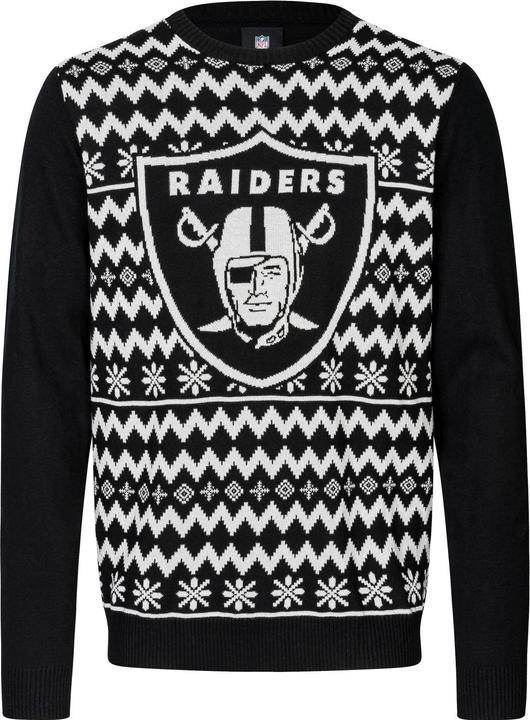 Image du produit Foco NFL Winter Sweater XMAS Knit Pullover - Las Vegas Raiders (S)