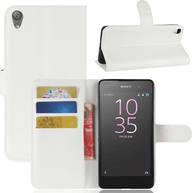 Actual product image MU Classic Litchi Leather Bookcover Series (Sony Xperia E5)