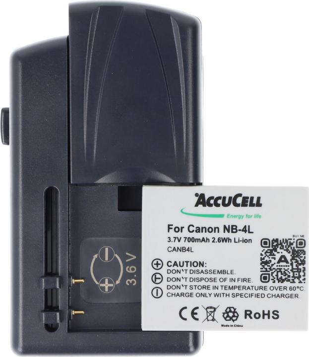 Actual product image AccuCell Universal Ladegerät für viele Handy Akku (Battery + charger)