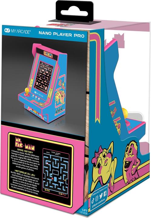Actual product image MyArcade My Arcade DGUNL-7023 MS. PAC-MAN Nano Player Pro Portable Retro Arcade