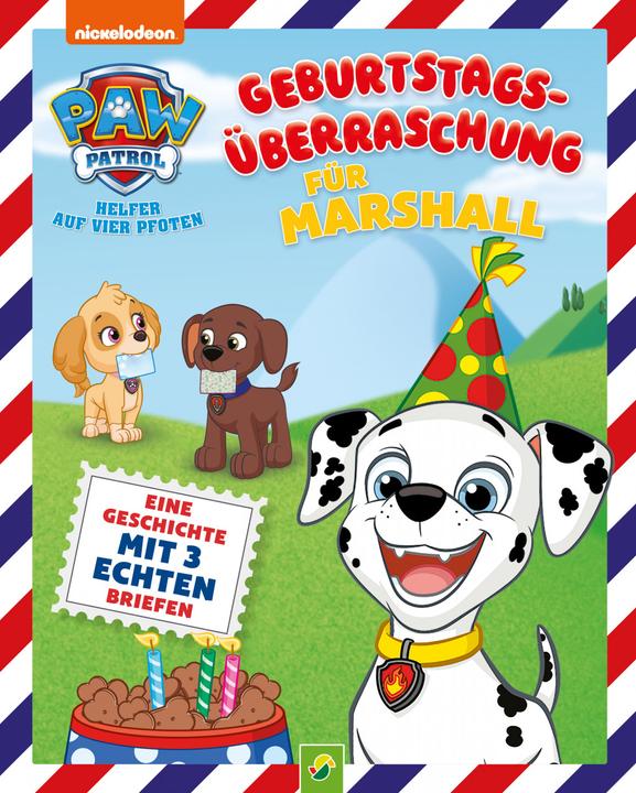 Produktbild PAW Patrol Briefe-Geschichtenbuch: Geburtstagsüberraschung für Marshall (Deutsch, Oliver Bieber, 2022)