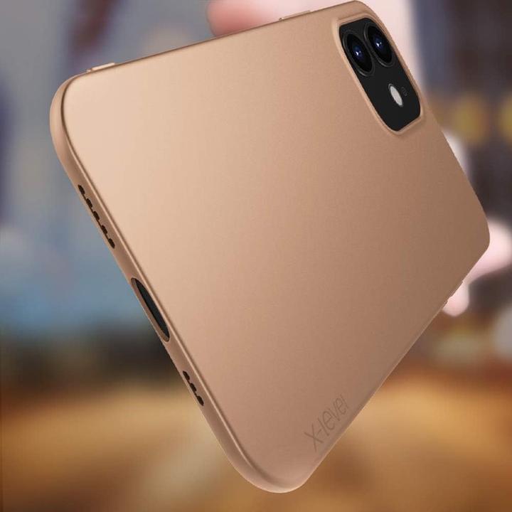 Immagine prodotto X-Level iPhone 12 Mini - Guardian Backcase aus TPU, ultra dünn & flexibel, Kameraschutz, Gold (Apple iPhone 12 mini)