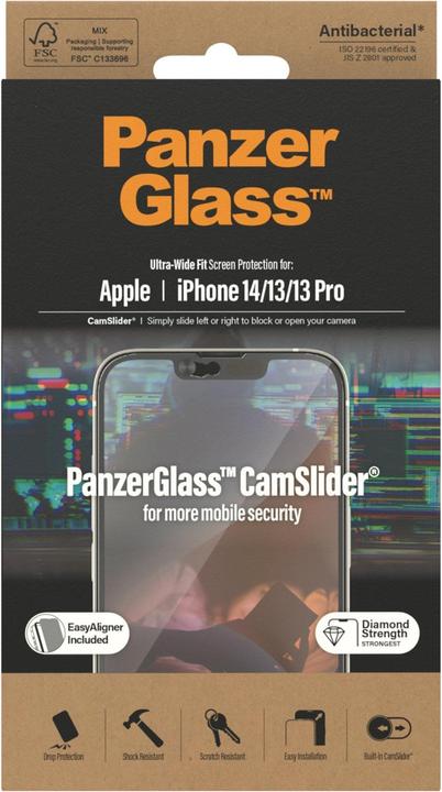 Actual product image PanzerGlass Ultra-Wide Fit (1 Piece, Apple iPhone 13)