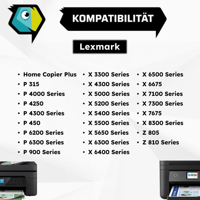 Produktbild Inkadoo Druckerpatronen kompatibel zu Lexmark 18CX032E / 32HC Druckkopfpatrone, schwarz Schwarz (BK)