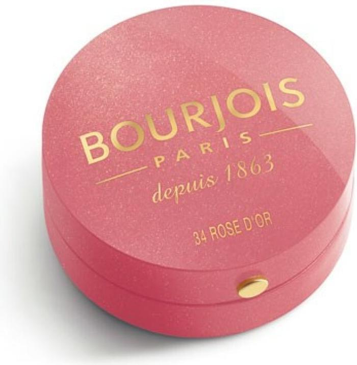 Bourjois Little Round Potusher Gown For Cheeks 34 Rose D'Or 2.5G (34 - Rose D'Or)