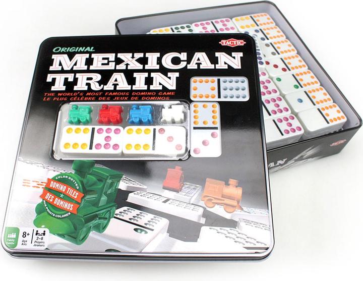 Actual product image Tactic Mexican Train Tin Box (English, German, French, Italian)