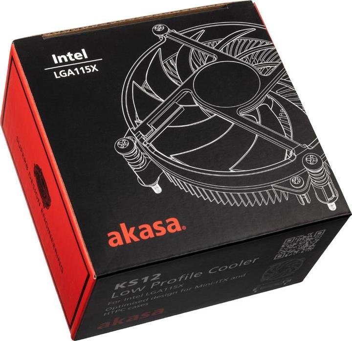 Immagine prodotto Akasa AK-CC6308EP01 Raffreddatore per CPU a basso profilo (31.80 mm)