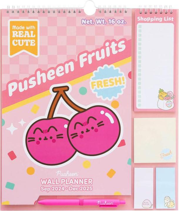 Actual product image Pusheen - Wall calendar/planner 2024/2025 (30 x 34 cm, Italian, French, English, Spanish)