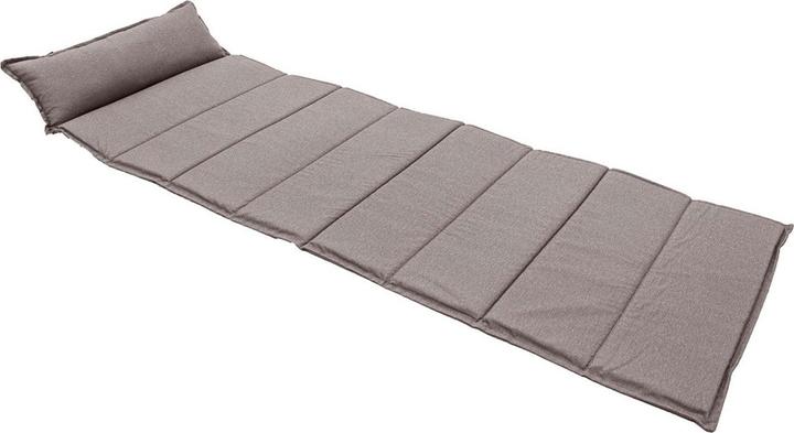 Produktbild Natura Punto Strandmatte mit Kissen, Liegeauflage faltbar, taupe, 180 x 68 cm