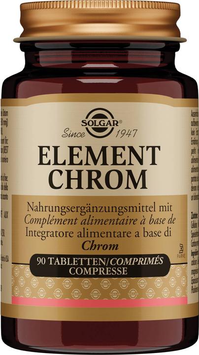 Image du produit Solgar Element Chrome Comprimés (90 pcs) (90 pièce(s), Cachets, 120 g)