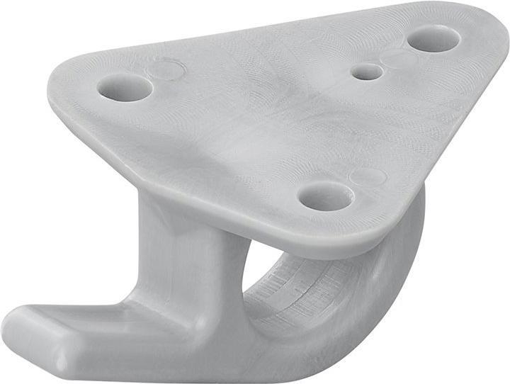 Actual product image ProPlus Tarpaulin hook plastic with eyelet 48x45mm 5pcs in blister pack (4.5 x 6.5 cm)
