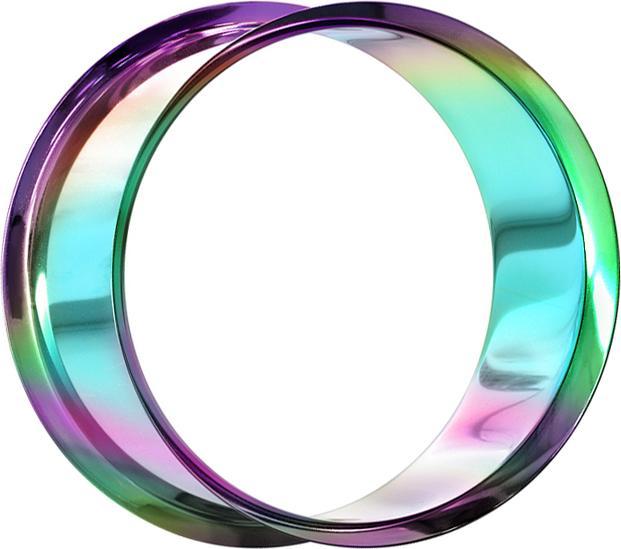 Star Piercing Flared Tunnel farbig (Chirurgenstahl 316L)