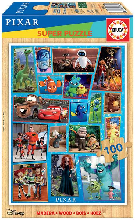 Actual product image Educa Disney Pixar wooden puzzle (100 pieces)