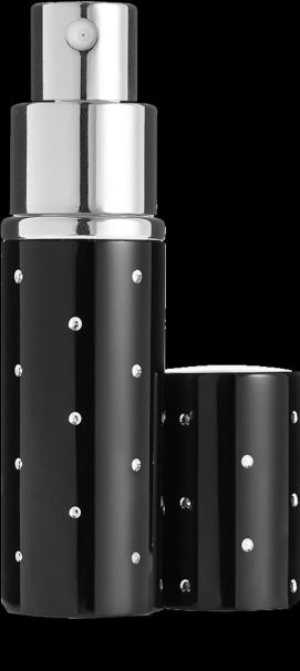 Image du produit Vaporisateur de poche, noir, avec des points argentés, pour 10 ml, hauteur : 9 cm (10 ml)