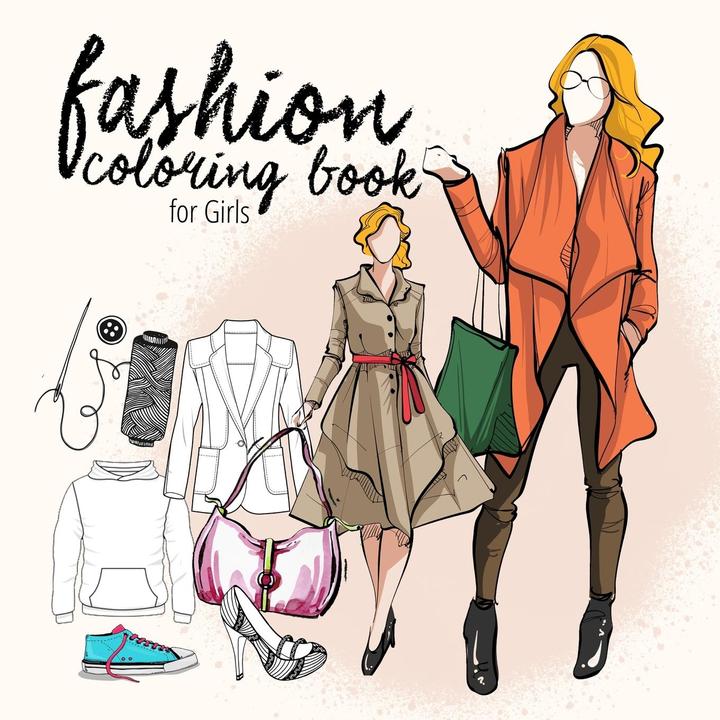 Produktbild Grafik:Mode Malbuch für Mädchen