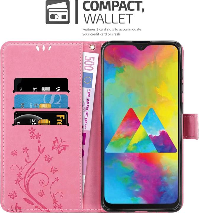 Produktbild Cadorabo Flower Book Cover (Samsung Galaxy M30s, Samsung Galaxy M21)