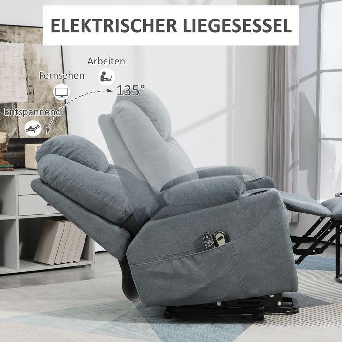 Actual product image Swisshandel24 Massage chair stand-up aid, electric, with 8 massage points, reclining function, heating function