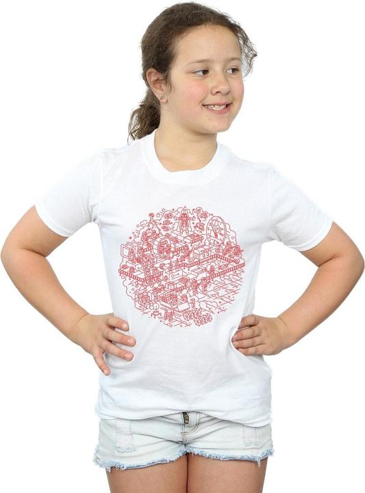 Immagine prodotto Star Wars Christmas Death Star Maglietta Ragazze (140, 146)