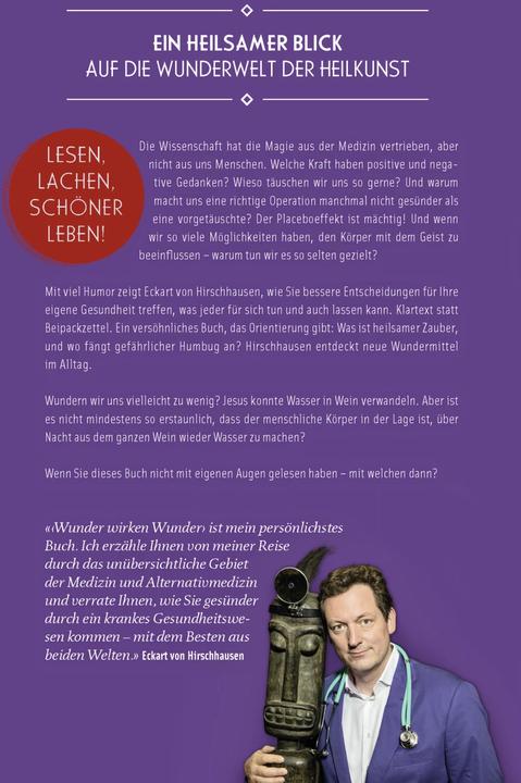 Actual product image Wunder wirken Wunder (German, Dr. med. Eckart von Hirschhausen, 2016)