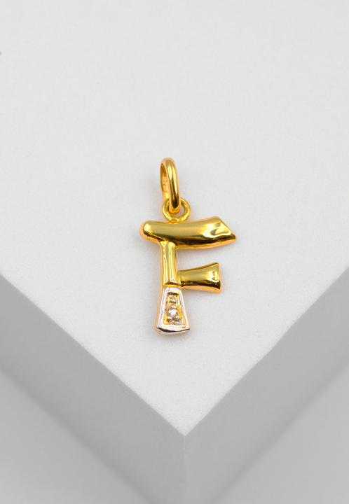 Produktbild Muau Buchstabe (750, Weissgold, 18K Gelbgold)