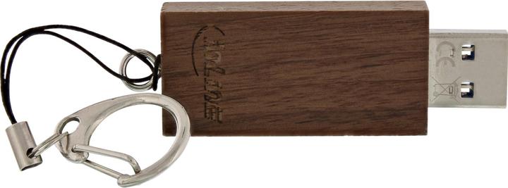 Actual product image InLine woodstick USB 3.0 memory stick (64 GB, USB-A, USB 3.0)