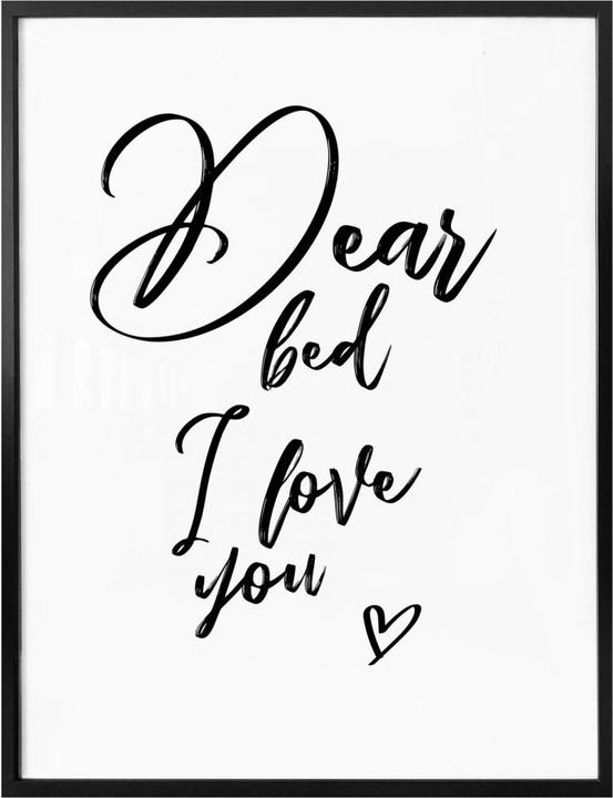 Image du produit Trenddeko Cher lit Je t'aime (50 x 60 cm)