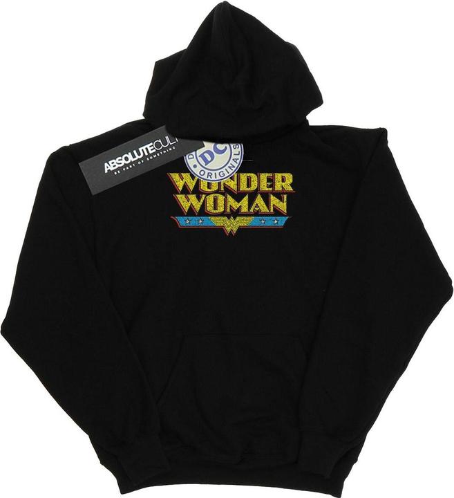 Image du produit - Sweat à capuche WONDER WOMAN CRACKLE LOGO - Femme (L)