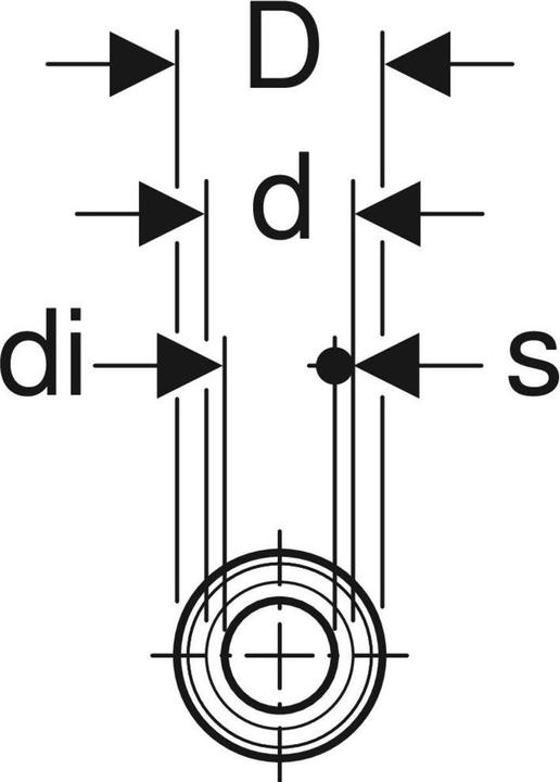 Immagine prodotto Geberit Mepla tubo composito in metallo 16x2,25mm 50 metri in tubo di protezione