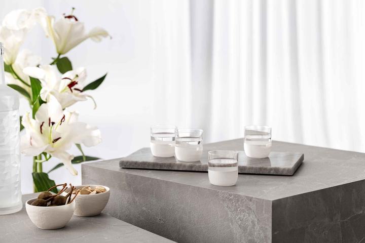 Actual product image Villeroy & Boch Shot glass, set of 4 Manufacture Rock blanc (0.80 dl, 4 x, Shot glass)