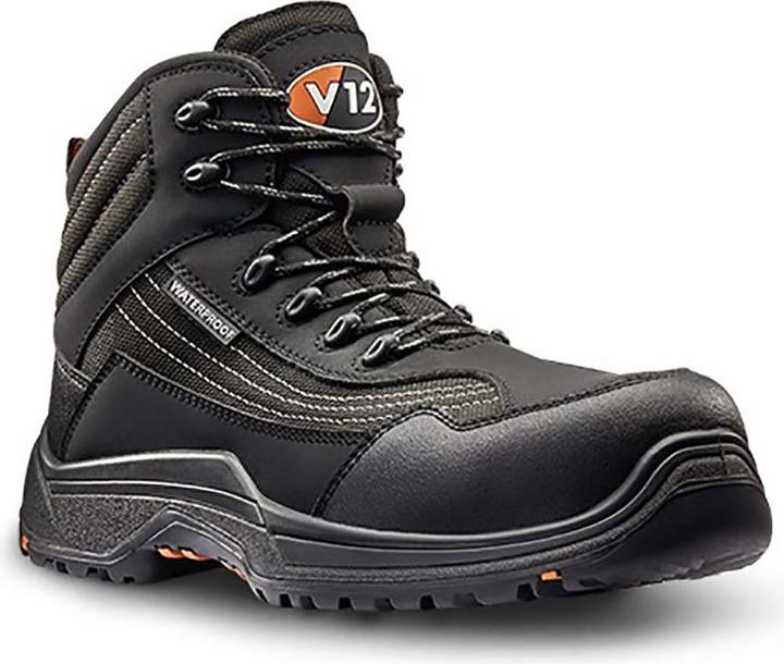 Produktbild V12 Footwear V1501.01 Unisex Sicherheitsstiefel schwarz, mit Zehen-Schutzkappe, Grösse 35.5 / UK 3 (35.5)