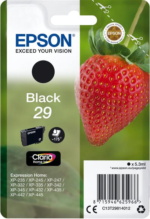 Epson Sglpck Black 29 Home Ink (CF)