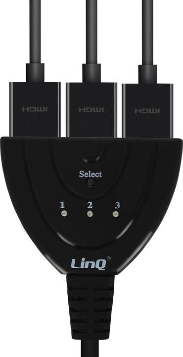 Immagine prodotto LinQ Adattatore multiplo /HUB HDMI maschio a 3x porte HDMI, di - Nero (0.15 m, HDMI)