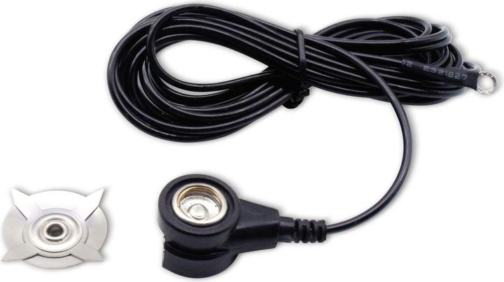Produktbild Quadrios ESD-Erdungskabel 3.60 m Klemme, Druckknopf 10 mm, Ringkabelschuhanschluss
