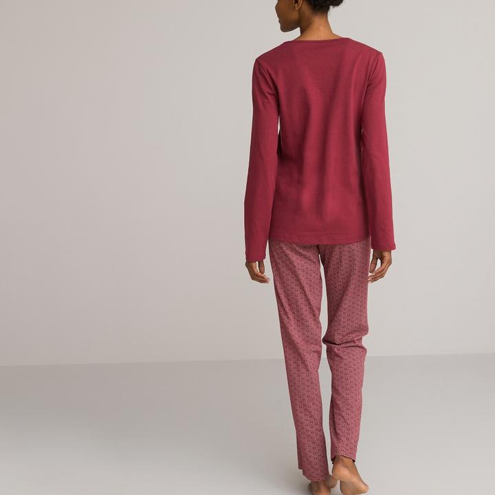 Image du produit La Redoute Collections Pyjama manches longues en jersey de coton (44, 46)