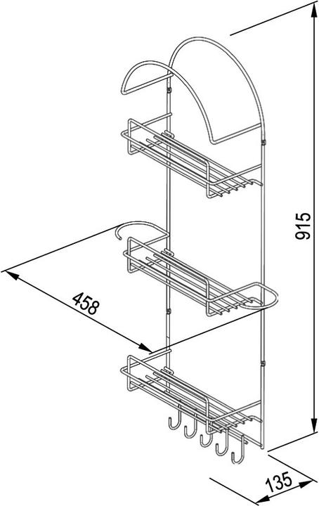 Immagine prodotto OK-Line Ripiano dell'armadio per la pulizia in filo metallico (1 pz.)