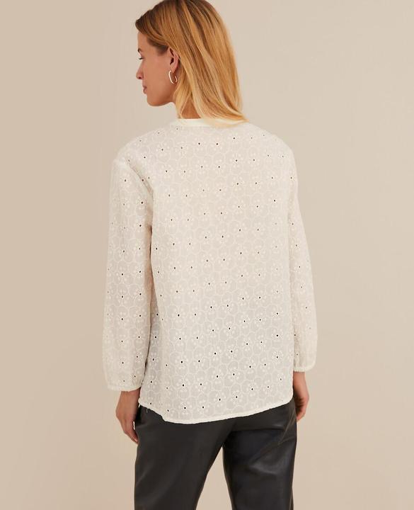 Image du produit Anne Weyburn Blouse à manches 3/4 avec broderie ajourée (48)
