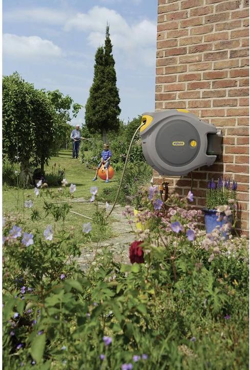 Image du produit Hozelock Enrouleur de tuyau d'arrosage Flow Max Box mural 30m (28 m)