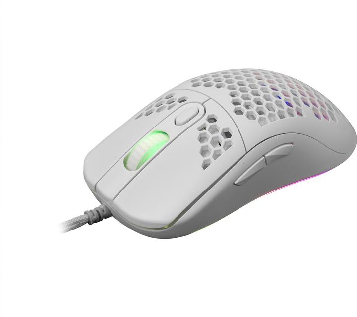 Produktbild White Shark Extremely light gaming mouse Galahad White, 72g (Kabelgebunden)