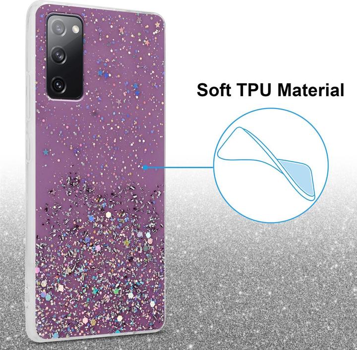 Actual product image Cadorabo TPU cover sparkling glitter (Samsung Galaxy S20 FE)