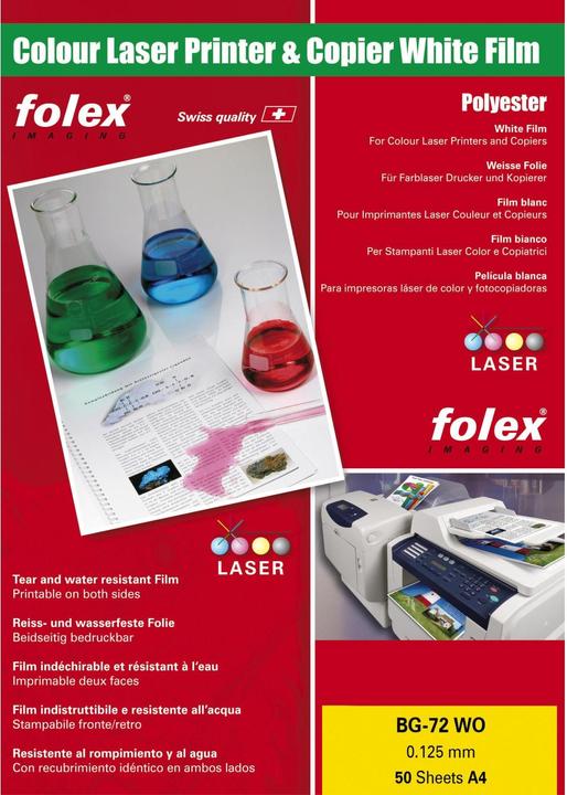 Folex Laserfolie Color-Laser (0.13 g/m², 50 x, A4)