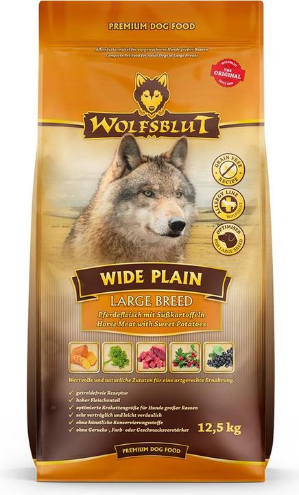 Actual product image Wolfsblut Dry Dog Food Wide Plain Large Breed, 12.5 kg (Adult, 1 pcs., 12500 g)
