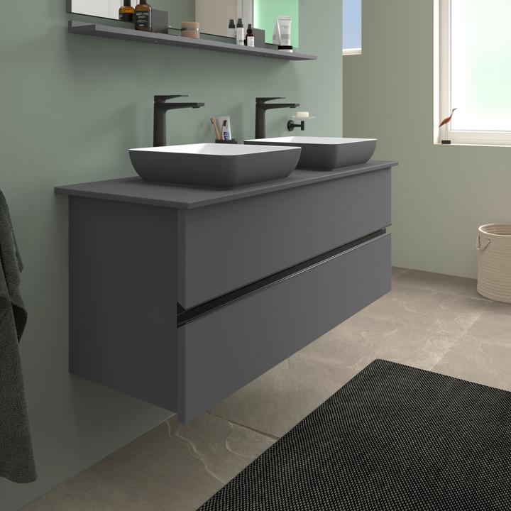 Produktbild Duravit Sivida Aufsatzwaschtisch, eckig, 400x400mm, ohne Hahnloch, ohne Überlauf (400 mm, 400 mm)